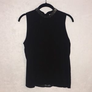 Black Sleeveless Blouse